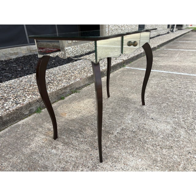 1930s French Art Deco Mirrored Console Table For Sale In Houston - Image 6 of 14