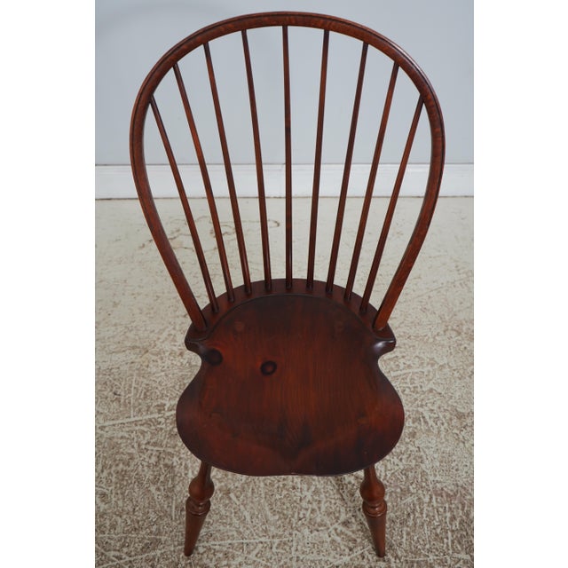 Traditional Set of 4 Dr Dimes Bow Back Windsor Dining Chairs For Sale - Image 3 of 18