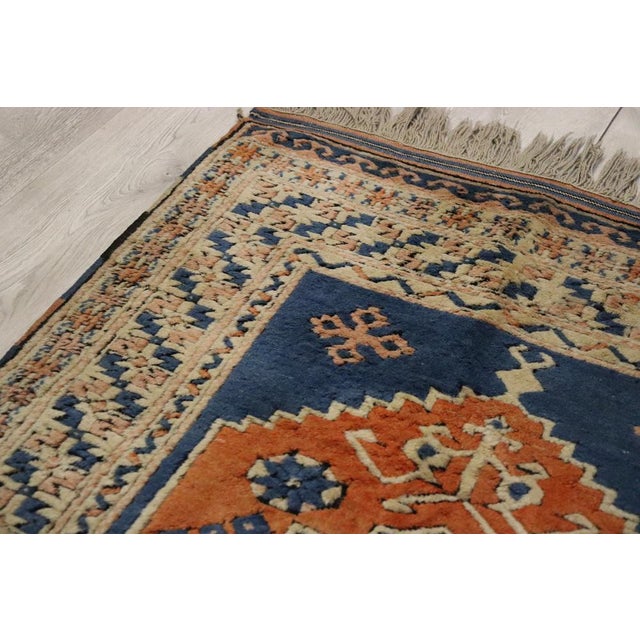 Vintage Turkish Hand Knotted Rug, 1950s For Sale - Image 12 of 16