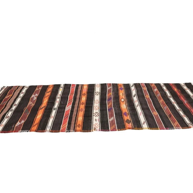 Mid 20th Century Vintage Turkish Kilim Runner For Sale - Image 4 of 7