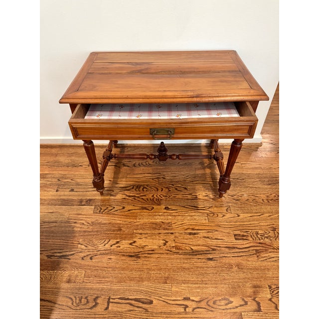Early 20th Century Antique French Louis XVI Style Fruitwood Writing Table/Vanity For Sale - Image 5 of 14