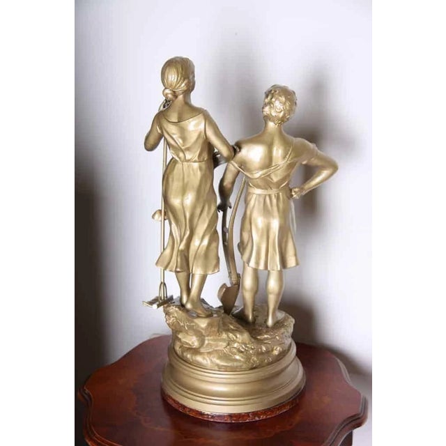 2000 - 2009 Young Couple Figurine Group by W. Hering For Sale - Image 5 of 7