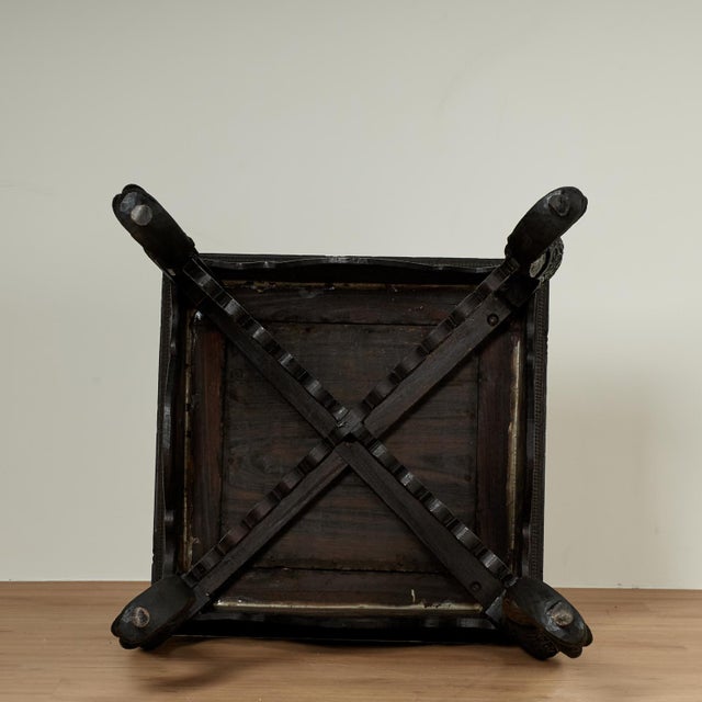 Antique Anglo Indian Carved Rosewood Table For Sale - Image 13 of 14