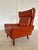 Set of Vintage Danish Lounge Chair and Ottoman in Cognac Leather by Svend Skipper For Sale - Image 15 of 18