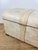 1980s Vintage 1980s Cream Tessellated Stone & Rattan Reed and Brass Lidded Trunk Chest Table by Maitland Smith For Sale - Image 5 of 12