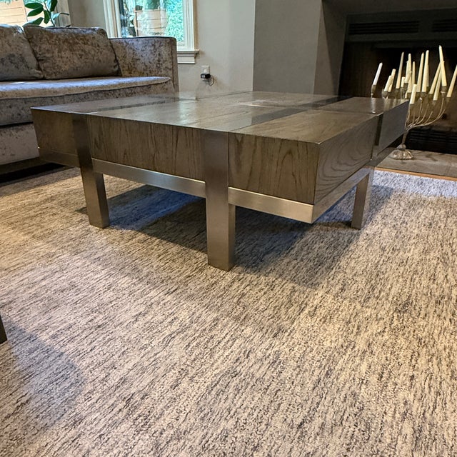 Wood Bernhardt Leigh Square Coffee Table For Sale - Image 7 of 14