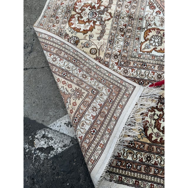 10ft 1in × 14ft Silk Area Rug For Sale - Image 9 of 12