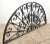 Metal Mid 20th Century Reclaimed French Wrought Iron Arch Transom For Sale - Image 7 of 8