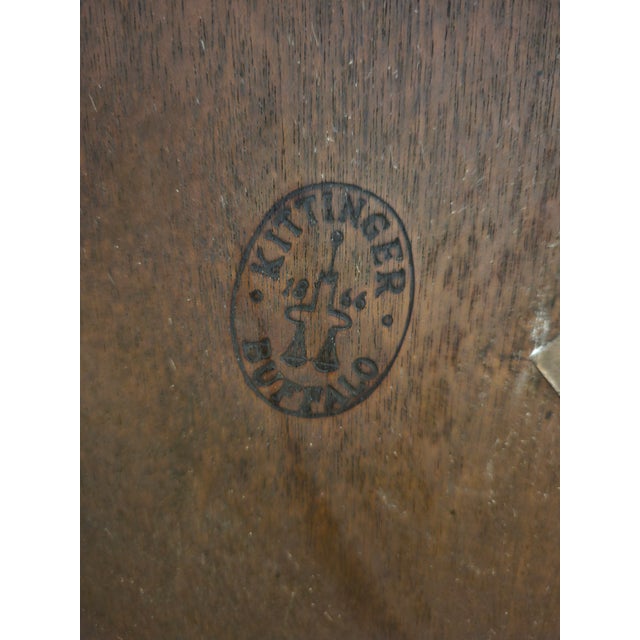 Vintage Kittinger Buffalo Mahogany Spiral Library Steps, Pattern 1726 C For Sale - Image 9 of 16