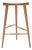 White Oak Three Legged Danish Modern Stool Japanese Design For Sale