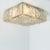 Textured Iced Glass Square Flush Mount attributed to Kalmar, Austria, 1960s For Sale - Image 9 of 12
