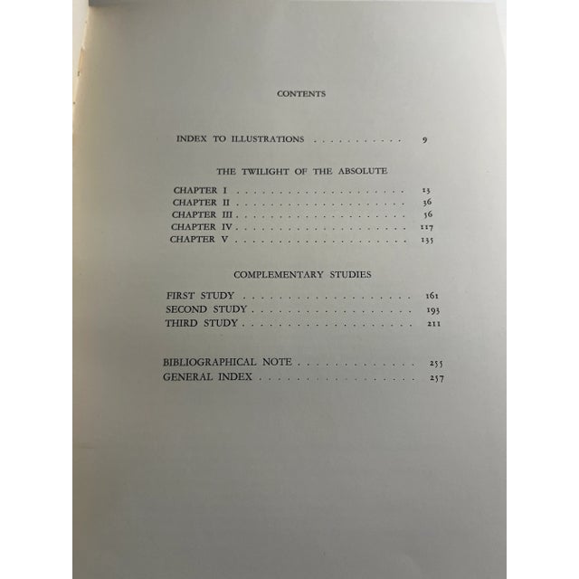 Mid-Century Modern 1950 Twilight of the Absolute Andre Malraux Book For Sale - Image 3 of 13