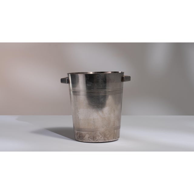 Mid 20th Century Belgium Silver Ice Bucket For Sale In Greensboro - Image 6 of 15