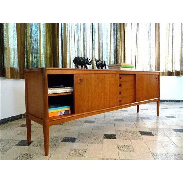 Mid-Century Modern Mid-Century Danish Teak Sideboard by H.W. Klein for Bramin, 1960s For Sale - Image 3 of 10