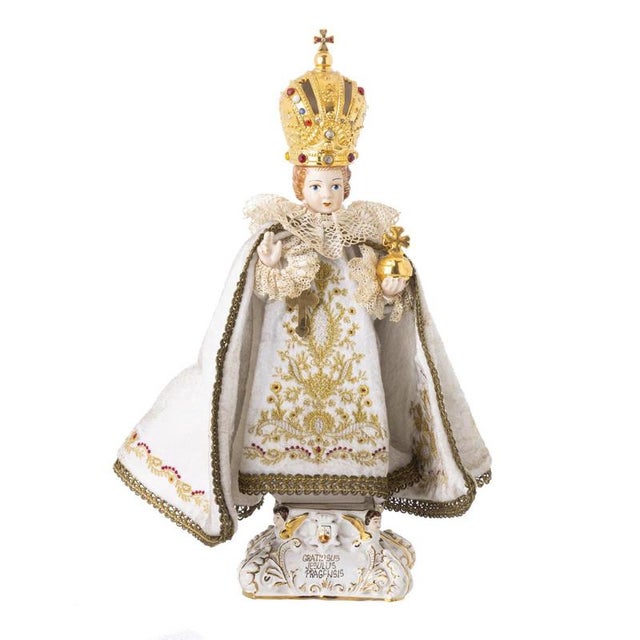 Sacred Art Infant Jesus of Prague Figurine For Sale - Image 6 of 6