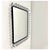 Ikea Vintage Sculptural Black Metal Wall Mirror with Graphic Wavy Frame from Ikea, 1980s For Sale - Image 4 of 5