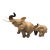 Vintage Italian Ceramic Elephant Figurines – Guido Cacciapuoti Mother & Baby Calf Sculpture, Mid-Century Animal Décor, Made in Italy For Sale
