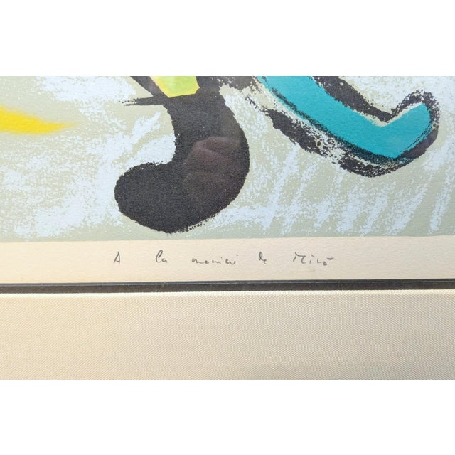 Abstract 1960s David Stein "A La Maniere De Miro" Signed Lithograph For Sale - Image 3 of 8
