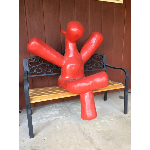 Complete your garden, patio, or deck with a rare, large, original, signed "Beastie" from Wisconsin Artist, Dennis Pearson....