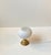 Scandinavian Modern Table Lamp in Brass and White Glass, 1970s For Sale - Image 4 of 9