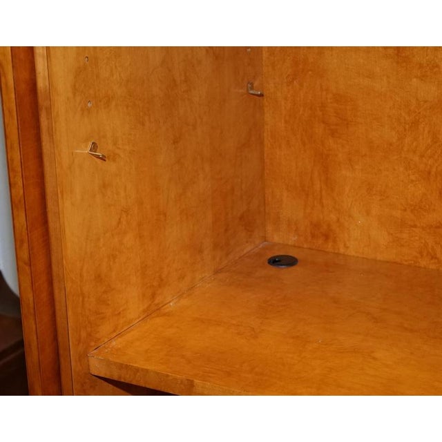 Biedermeier Style White Genesis Armoire or TV Cabinet in Satinwood from American Hickory For Sale - Image 14 of 18