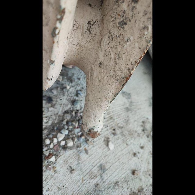 Vintage Cast Iron Heater with Elaborate Details For Sale - Image 8 of 9