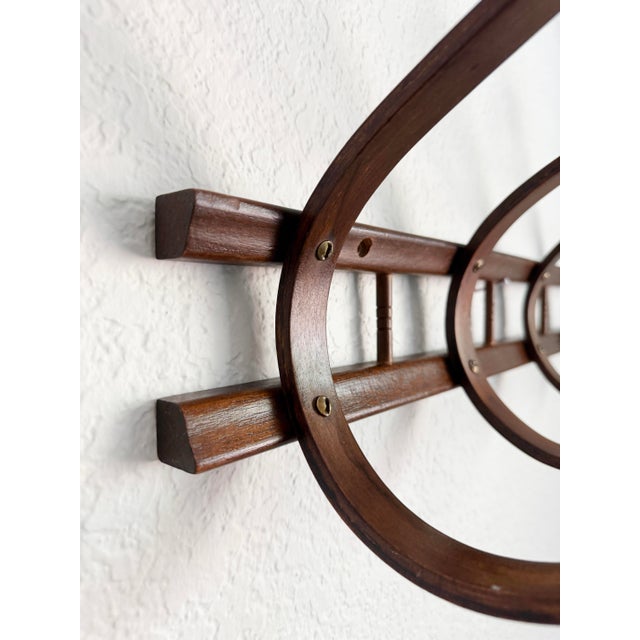 Wood Vintage Thonet Style Bentwood Wall Hooks For Sale - Image 7 of 11