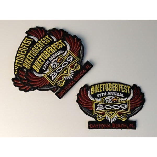 Archival Moto-Culture Asset: 12pc Deadstock Rally Patch Collection (2001–2016) For Sale - Image 10 of 11