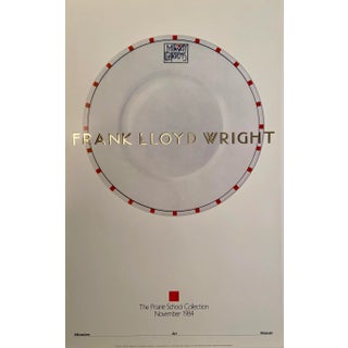 1980s Frank Lloyd Wright The Prairie Collection Exhibition Poster For Sale