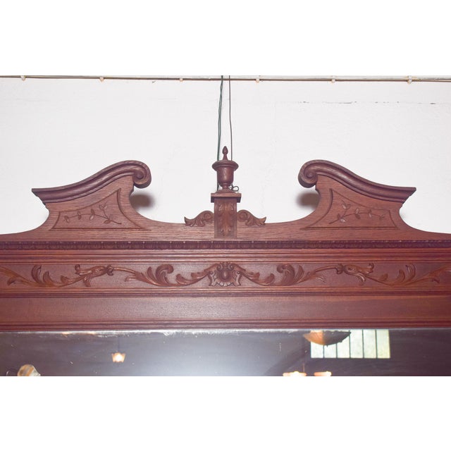 Antique Empire Wooden Mirror, 1800s For Sale - Image 14 of 15