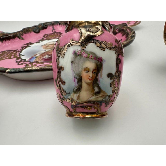 Tete-a-Tete in Sèvres Porcelain, Set of 5 For Sale - Image 6 of 13