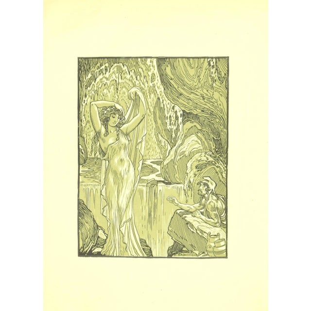 The Vestal and the Waterfall is an original modern artwork realized by Ferdinand Bac (1859 - 1952) in 1922. Original...