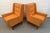 Mid 20th Century Pair of Vintage Mid-Century Modern Orange Upholstered Armchairs For Sale - Image 5 of 13