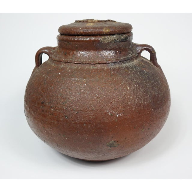Rustic European Late 20th Century Evelyne Porret Michel Pastore Pottery Jar For Sale - Image 3 of 8