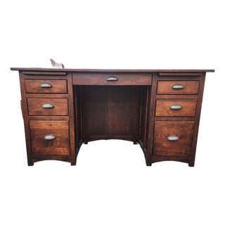 Mission Style Executive Desk by Country Classic Collection For Sale