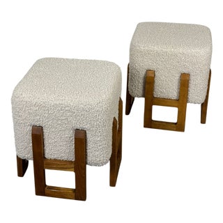 Ottomans attributed to Vittorio Dassi for Dassi Mobili Moderni, Set of 2 For Sale