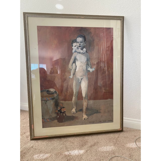 Beautiful lithograph by Spanish artist, Pablo Picasso 1881-1973 “LE DEUX FRERES” from 1980