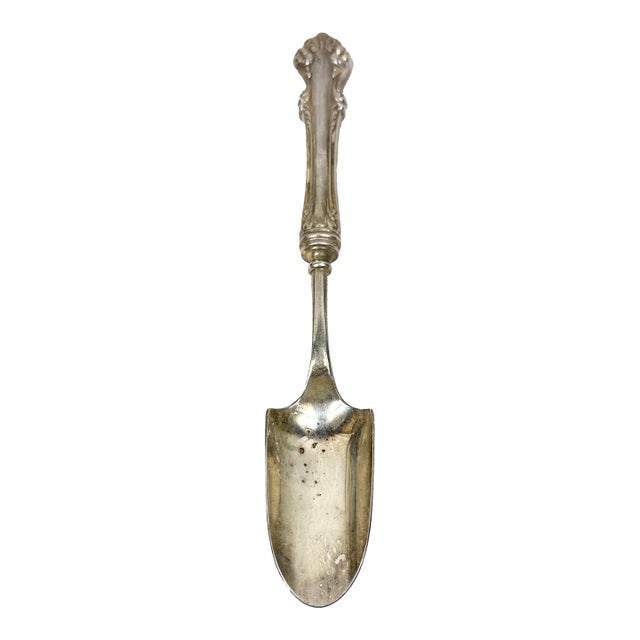 Vintage Silver Plated Cheese Scoop For Sale