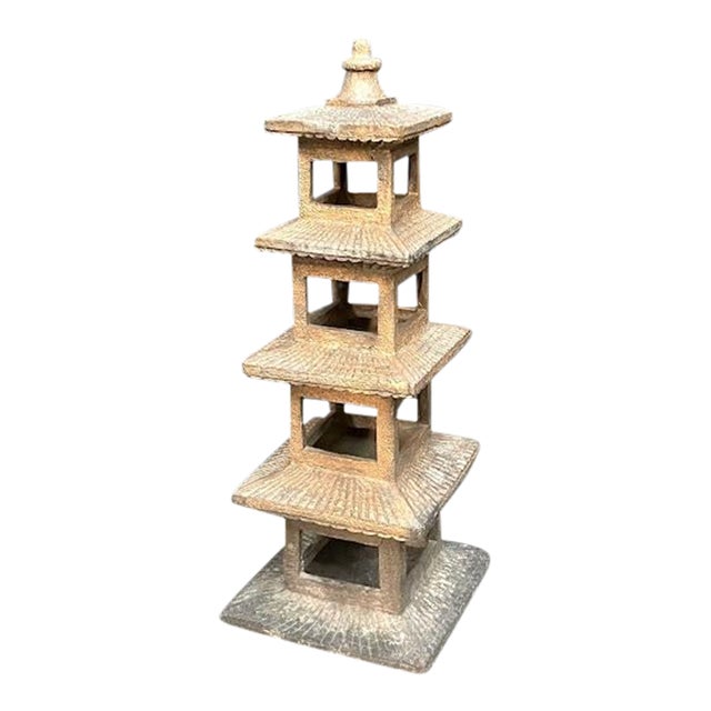 Large Fiberglass Garden Pagoda Statue Chairish