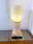 Contemporary Brass and Pink Powder Murano Glass Cup Lamps - Pair For Sale - Image 11 of 12