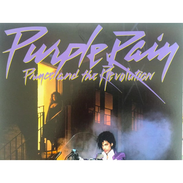 Vintage "Prince Purple Rain" Warner Bros Records Promo Collector's Poster, 1984 For Sale - Image 10 of 10