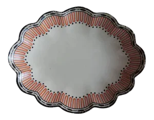 1790 English Wedgwood Creamware Etruscan Pattern Plate