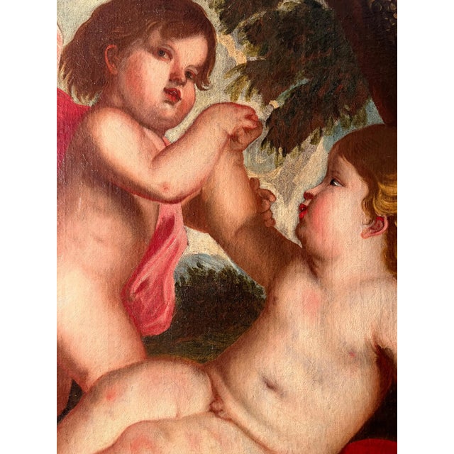 Alessandro Leone Varotari / Padovanino, Putti, Oil on Canvas, 17th Century, Framed For Sale - Image 10 of 13