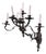 Gothic Bronze Wall Sconce For Sale
