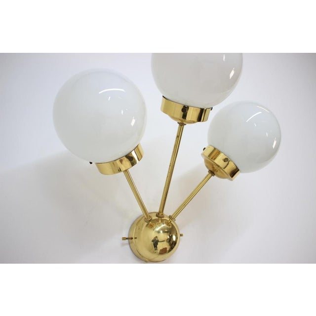 Space Age Sputnik Brass Wall Lamp, 1970s For Sale - Image 4 of 8