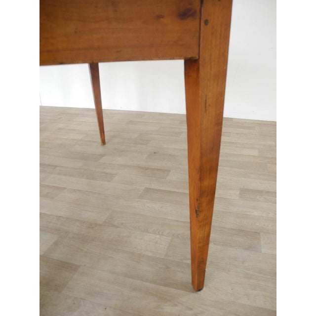 Antique Biedermeier Empire Table in Cherrywood, 1800s For Sale - Image 5 of 18