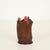 Italian Brown Curved Leather Pen Holder by Nova Tecno, Italy, 1950s For Sale - Image 9 of 12