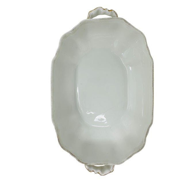 Antique Haviland Limoges Covered Tureen | Schleiger 222 (Factory 3180) "Cherry Blossom" Floral | Pink & Gold For Sale - Image 13 of 17