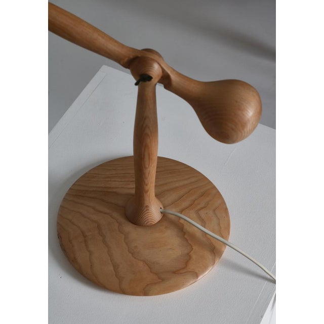 Brown Scandinavian Modern Luxus Ashwood Table Lamp by Östen Kristiansson, Sweden, 1960s For Sale - Image 8 of 18