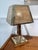 Brass and Wicker Table Lamp, 1970s For Sale - Image 6 of 14